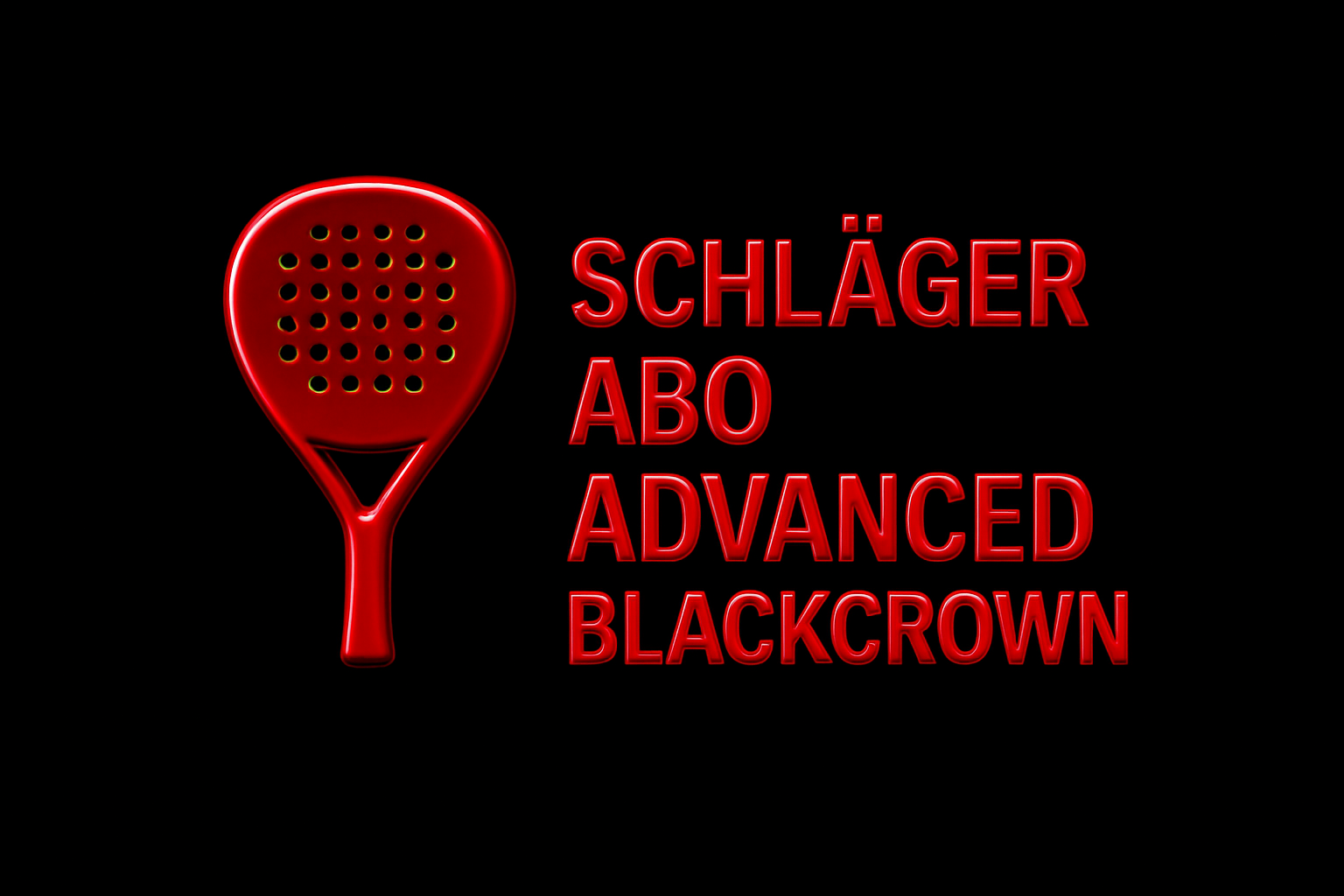 Schläger Abo Advanced - Blackcrown
