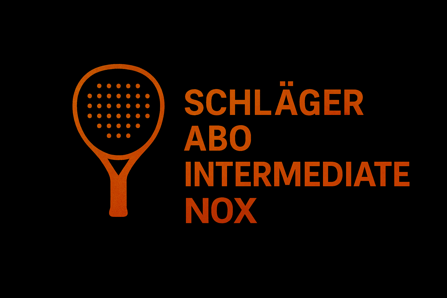 Schläger Abo Intermediate - Nox