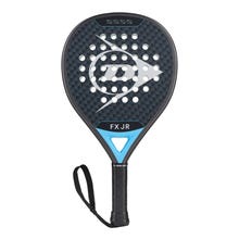 DUNLOP FX JUNIOR GUN METAL/CYAN/METALLIC SILVER - Padel Butler
