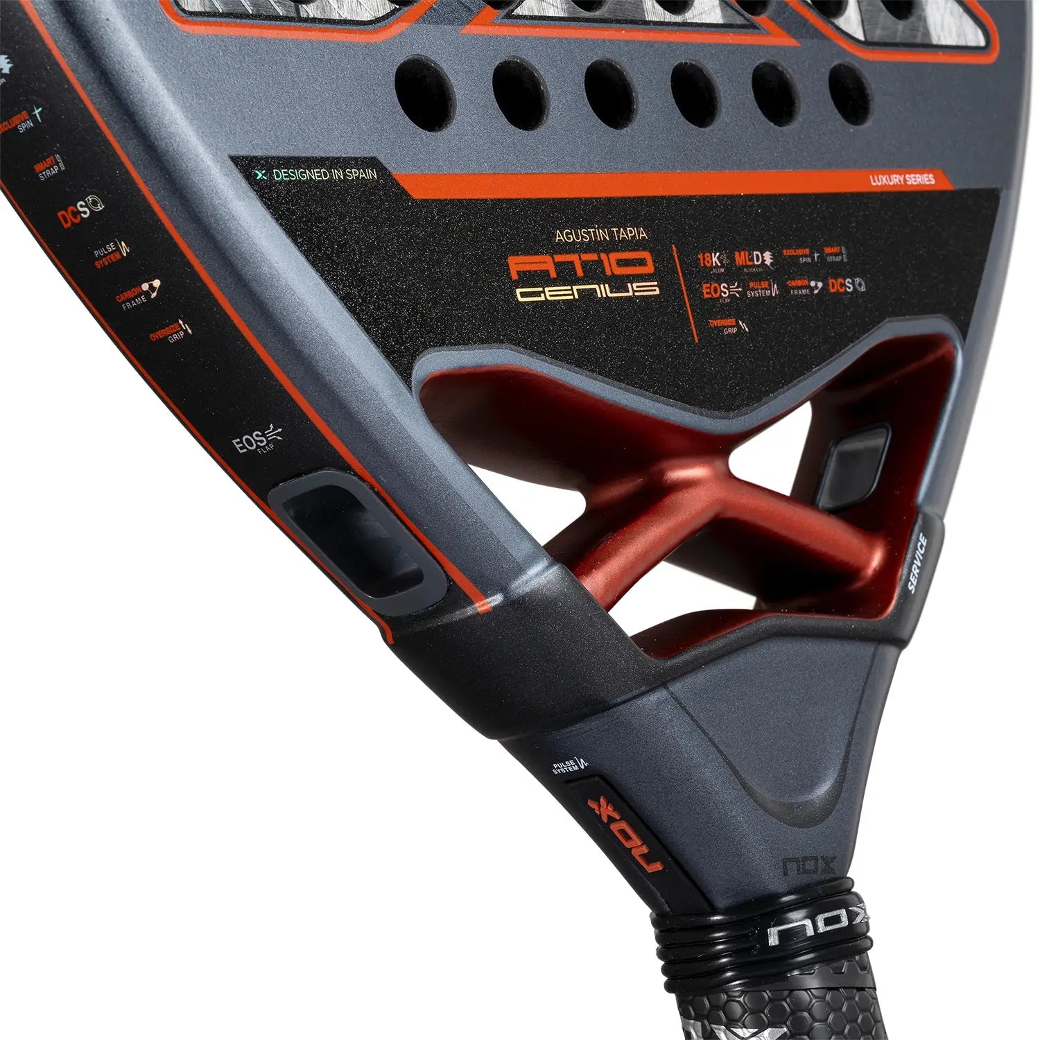 NOX AT10 GENIUS 18K ALUM BY AGUSTIN TAPIA 2025 - Padel Butler