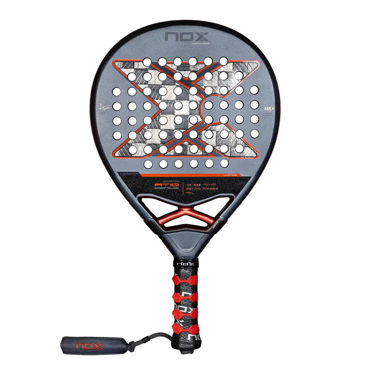 NOX AT10 GENIUS 18K ALUM BY AGUSTIN TAPIA 2025 - Padel Butler