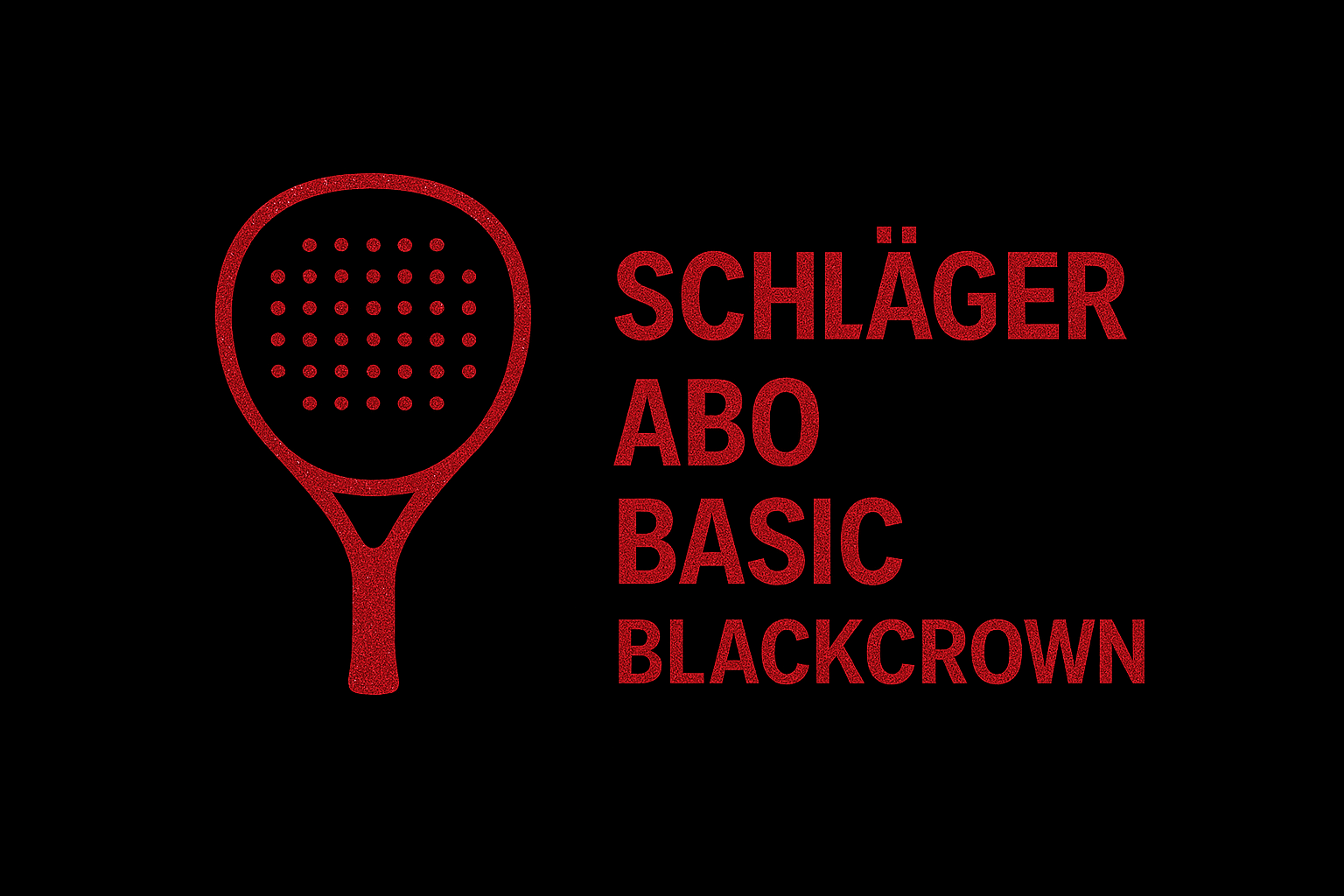 Schläger Abo Basic - Blackcrown - Padel Butler