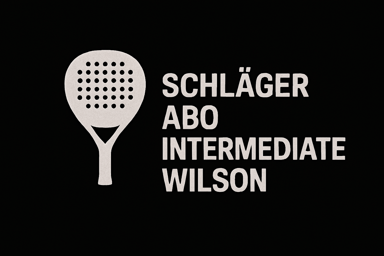 Schläger Abo Intermediate - Wilson - Padel Butler